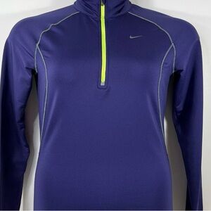 Nike Dri Fit 1/2 Zip Running Pullover Purple  Women’s Small S